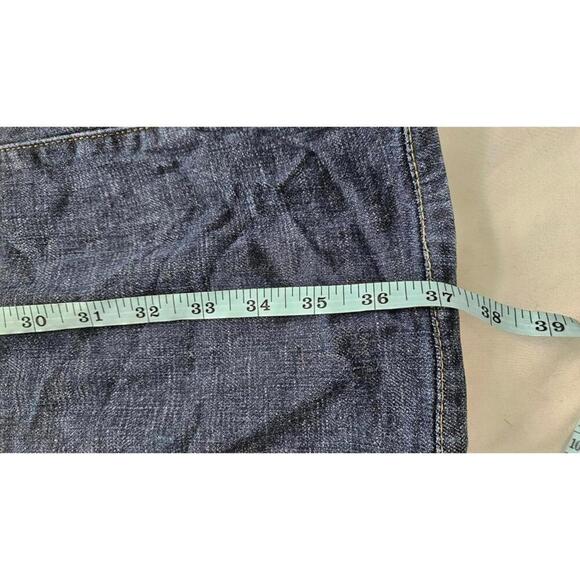 Bebe Women's Dark Wash Bootcut Low Rise Rhinestone Jeans - Size 28 - Picture 8 of 9